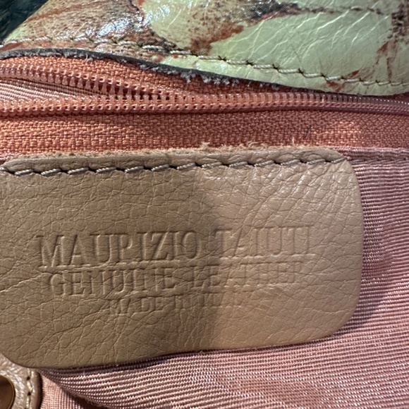 Maurizio Taiuti Floral Leather Tote Bag - Picture 6 of 6